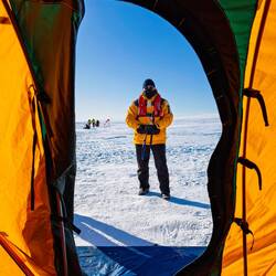 On the polar plateau — Vahsel Bay, Antarctica.