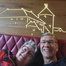 Beleuchtung am Bett. Die Burg.