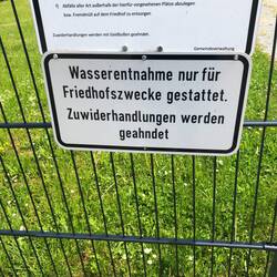 Wo bekommt man zur Mittagsruhe Wasser her?