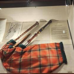 One of oldest set of bagpipes in existence were played at Bannockburn in 1314.