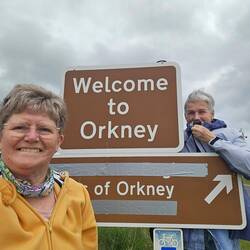 Op de Orkney Eilanden.