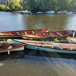 Row boats ready to row