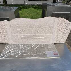 Percival Landing sculpture