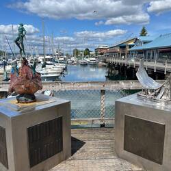 Percival Landing sculptures
