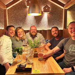 Visiting my German cousins Martin, Sandy and Roman