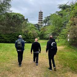 Walking towards the great pagoda