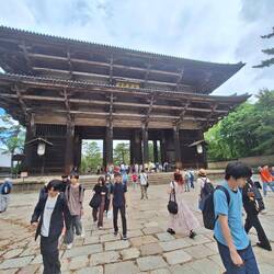 Durch ein Riesentor wenden wir uns dem Nara-Park zu
