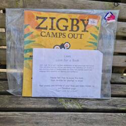 A cute idea of hiding books for children to find, read and re-hide