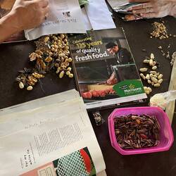 The fruit nuts and seeds that go in the parcels