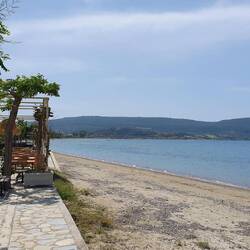 Strand unterwegs - kurze Essenspause