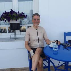 Erster Kaffee in Pylos