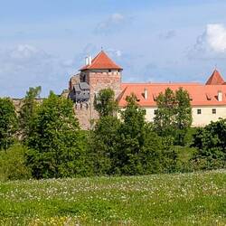 kurzer Blick auf die Burg von Bauska