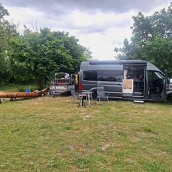 Unser Platz oberhalb des Niegripper Sees