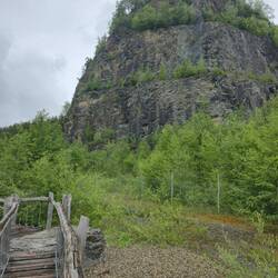 Steilwand am Bergmassiv Grünten