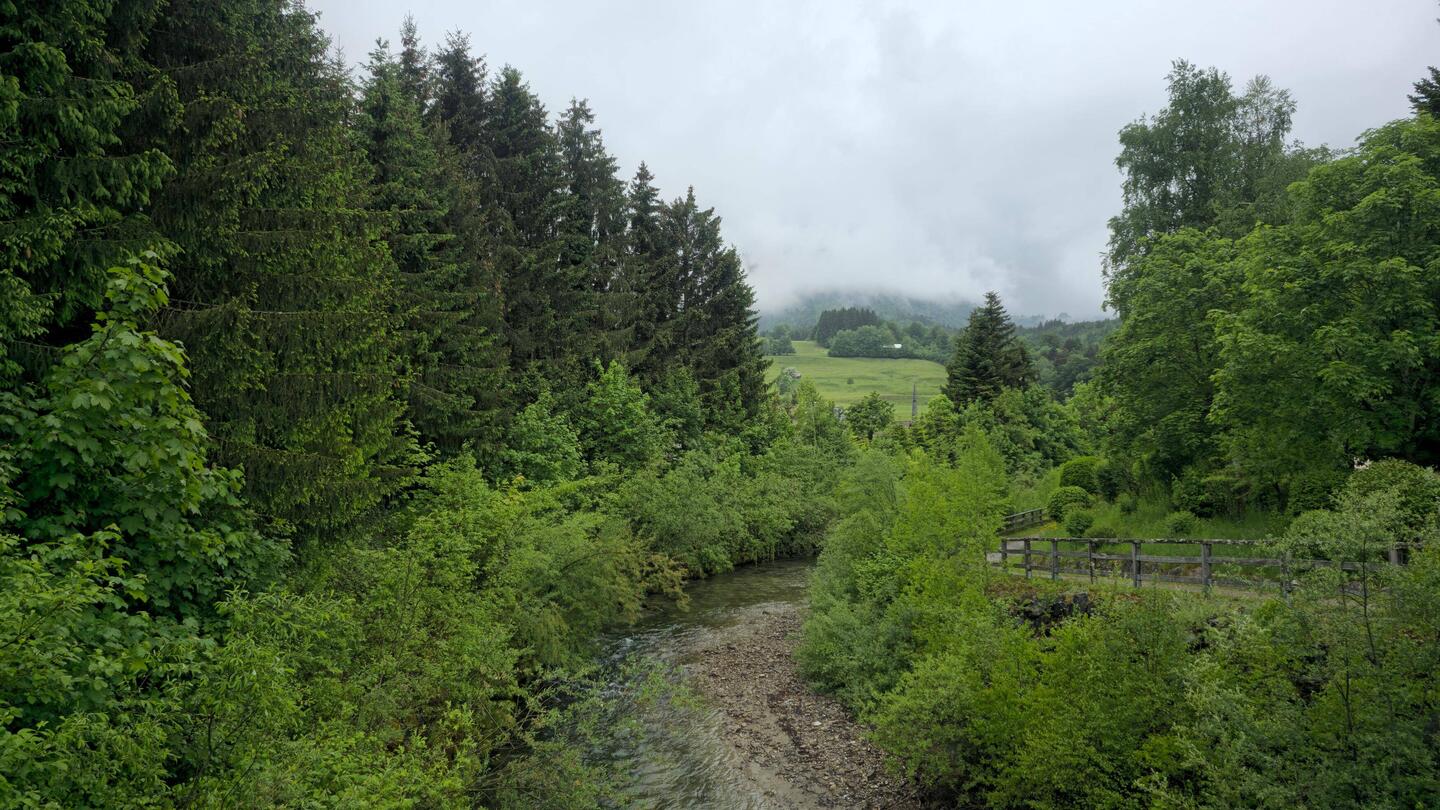 Blick auf die Iller bei Sonthofen