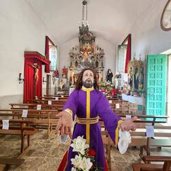 Inside the church beside my albergue.