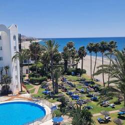 Aussicht von unserem Balkon bei Tag...