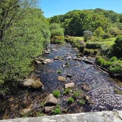Blick von der Steinbogenbrücke, Postbridge
