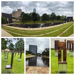 Sehr würdevoll gestaltet. 168 Menschen wurden getötet, 168 Stühle errichtet.