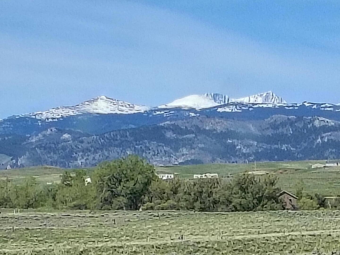 Die Big Horn Mountains aus der Ferne...