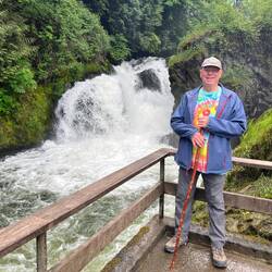 Me in front of the falls