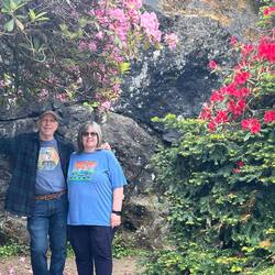 Arlin and MaryAnn at Tumwater Falls