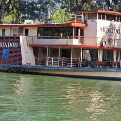 One of the early paddlesteamers converted into an events boat