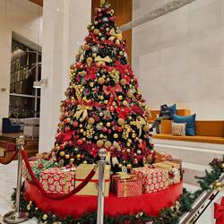 Weihnachtlicher Empfang im Vivanta Hotel in New Delhi