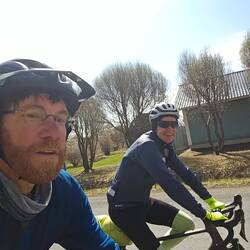 Mit Christian unterwegs.