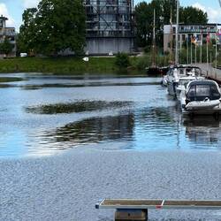 Wohnungen in einem alten Gaskessel