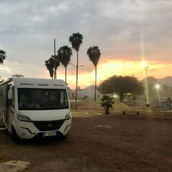 Schöne Abendstimmung vor dem Regen