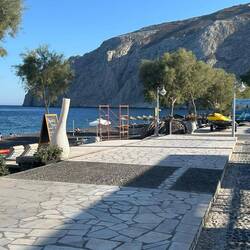 Kamari Beach promenade