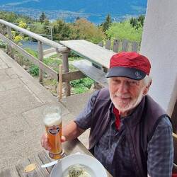 Spinatknödel mit Aussicht auf den Tegernsee.