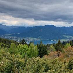 Ein erster Blick auf den Tegernsee.