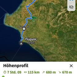 Komoot hat etwas andere Werte...