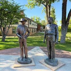 Oppenheimer Statue (left)