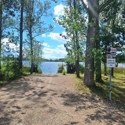 Kurz hinter dem CP, Blick auf den See