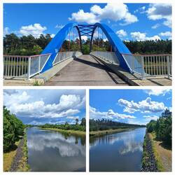 Erste Brücke über den Elbe-Havel-Kanal mit Blick in beide Richtungen