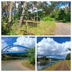 Weg entlang des Kanals