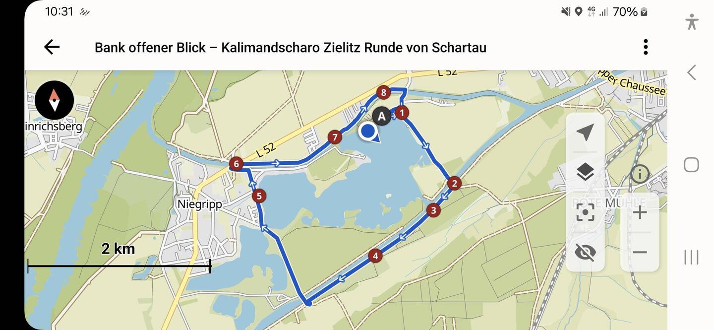 Eine sehr empfehlenswerte Runde zu Fuß oder mit dem Rad