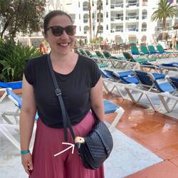 Heute führen wir die Ente spazieren (Handgriff unseres Reise-Knirpses)