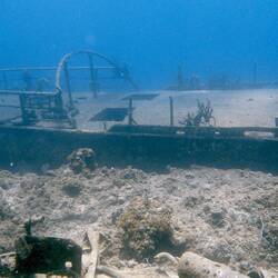 das Allen Smith Wrack auf Highborne Cay