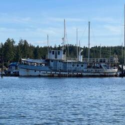 Jarrell Cove Marina old boat