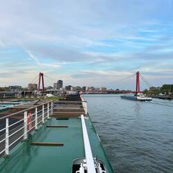 Hafenrundfahrt in Rotterdam auf unserem Schiff