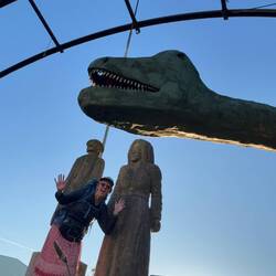 Dinosaur on the Camino!