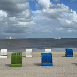 Der leere Strand von Jesolo