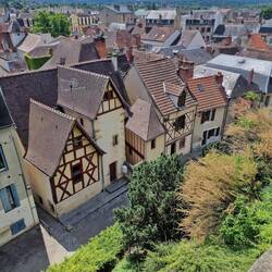 Maisons historiques vues depuis le château