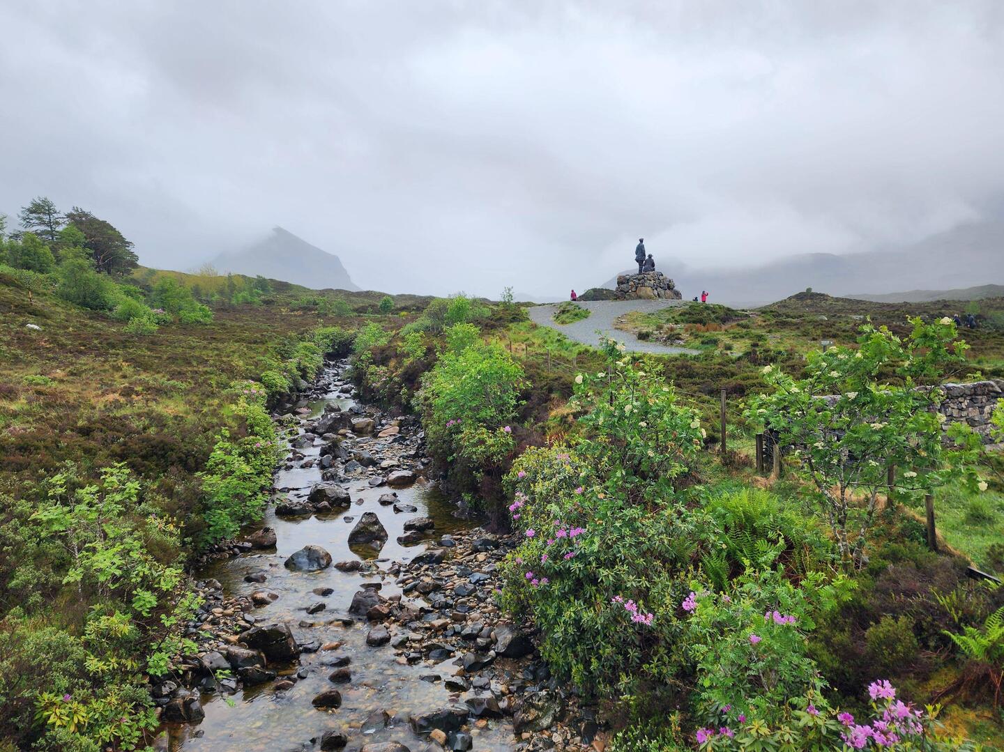 A foggy, rainy morning in the Cullin Mountains on Isle of Skye