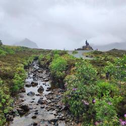 A foggy, rainy morning in the Cullin Mountains on Isle of Skye