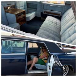 Als ich den Cadillac von außen bestaunt habe, hat mir der Besitzer doch gleich die Tür aufgemacht